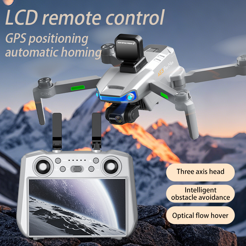 AE3 PRO Max NEW LCD SC GPS Dro - Drone Gimbal Brushless ulasan dan harga