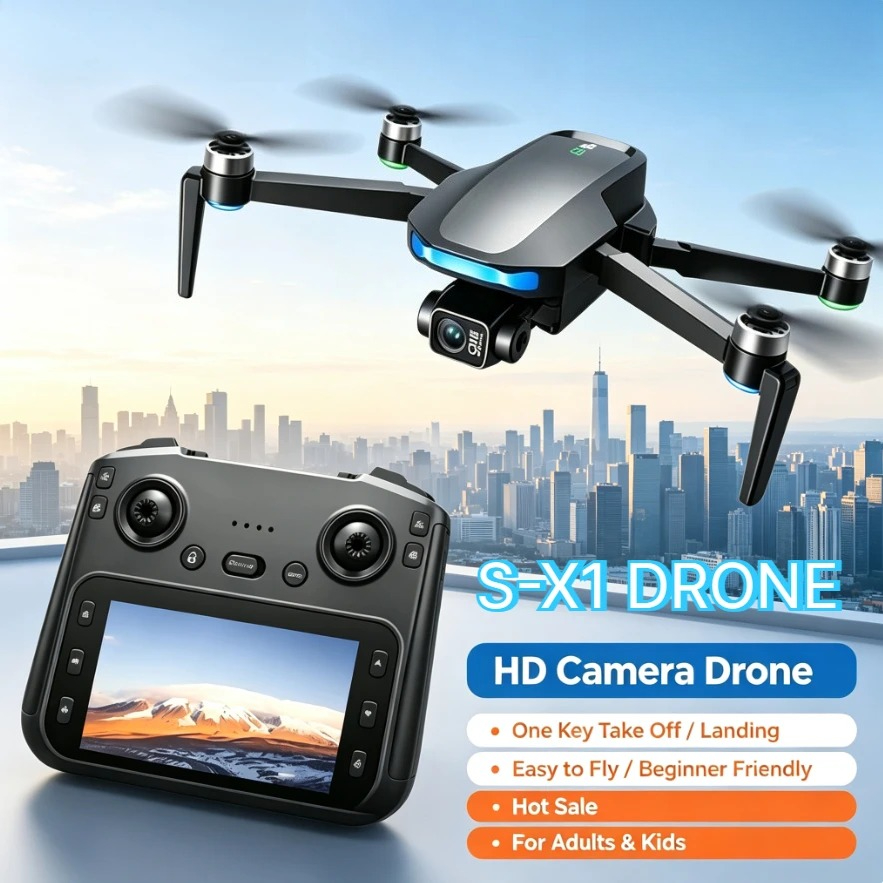 Original S-X1 GPS Drone 8K HD  - Drone Gimbal 3 Axis ulasan dan harga