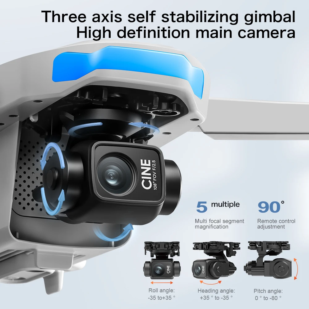 Original S-X1 GPS Drone 8K HD  - Drone Gimbal 3 Axis ulasan dan harga
