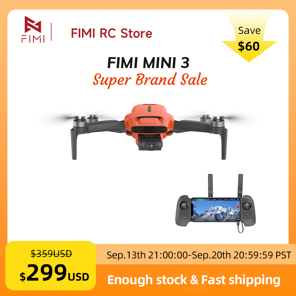 FIMI MINI 3 Camere Drone 4K 60 - Drone Gimbal Brushless ulasan dan harga